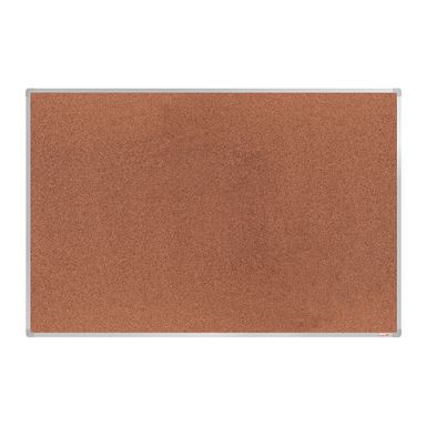 boardOK Kork-Pinnwand mit Aluminiumrahmen, 1800 x 1200 mm, eloxierter Rahmen