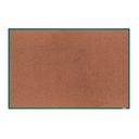 boardOK Kork-Pinnwand mit Aluminiumrahmen, 1800 x 1200 mm, grüner Rahmen
