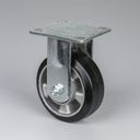 Bockrolle, 125 mm, schwarzer Gummi