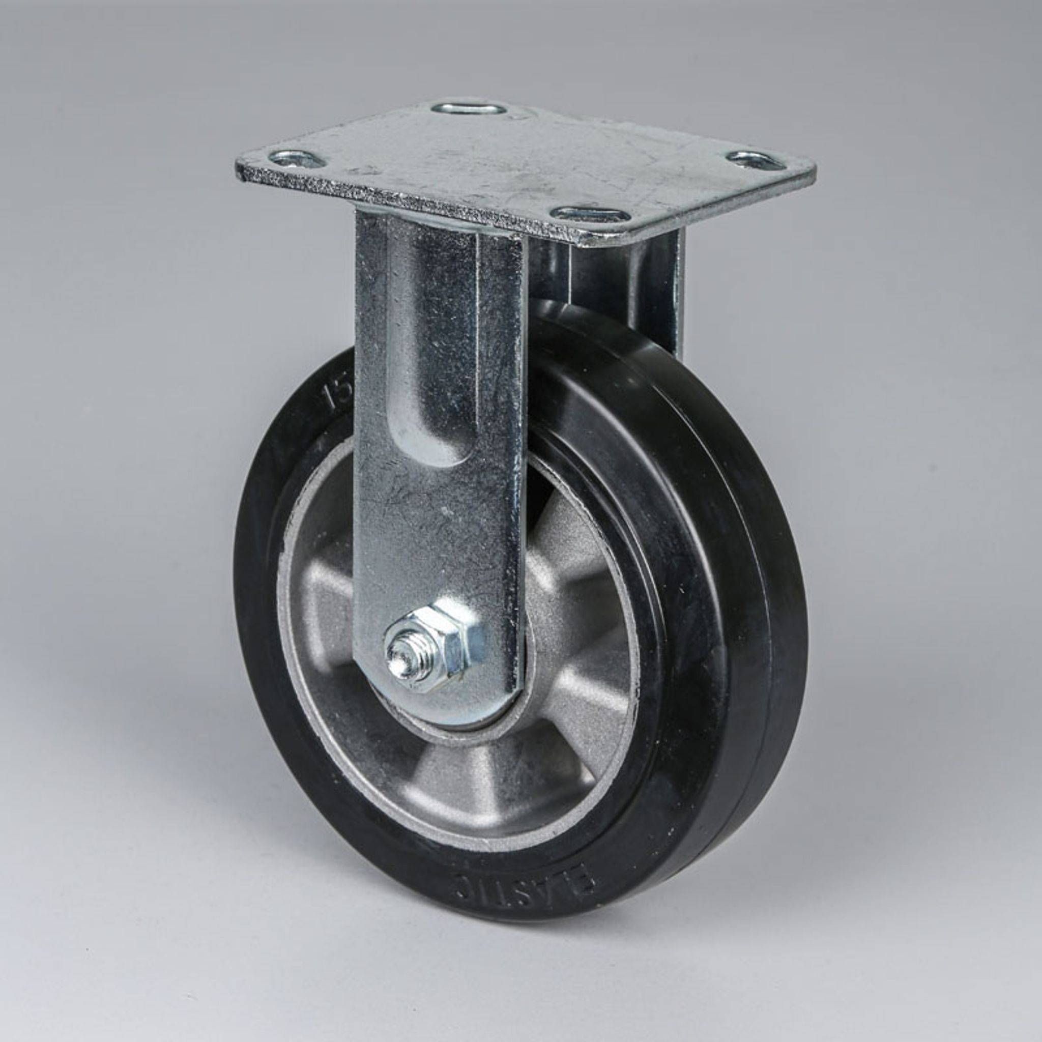 Bockrolle, 150 mm, schwarzer Gummi