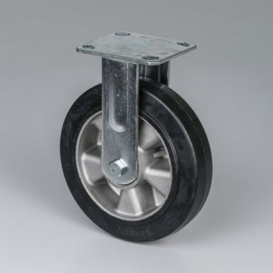 Bockrolle, 200 mm, schwarzer Gummi