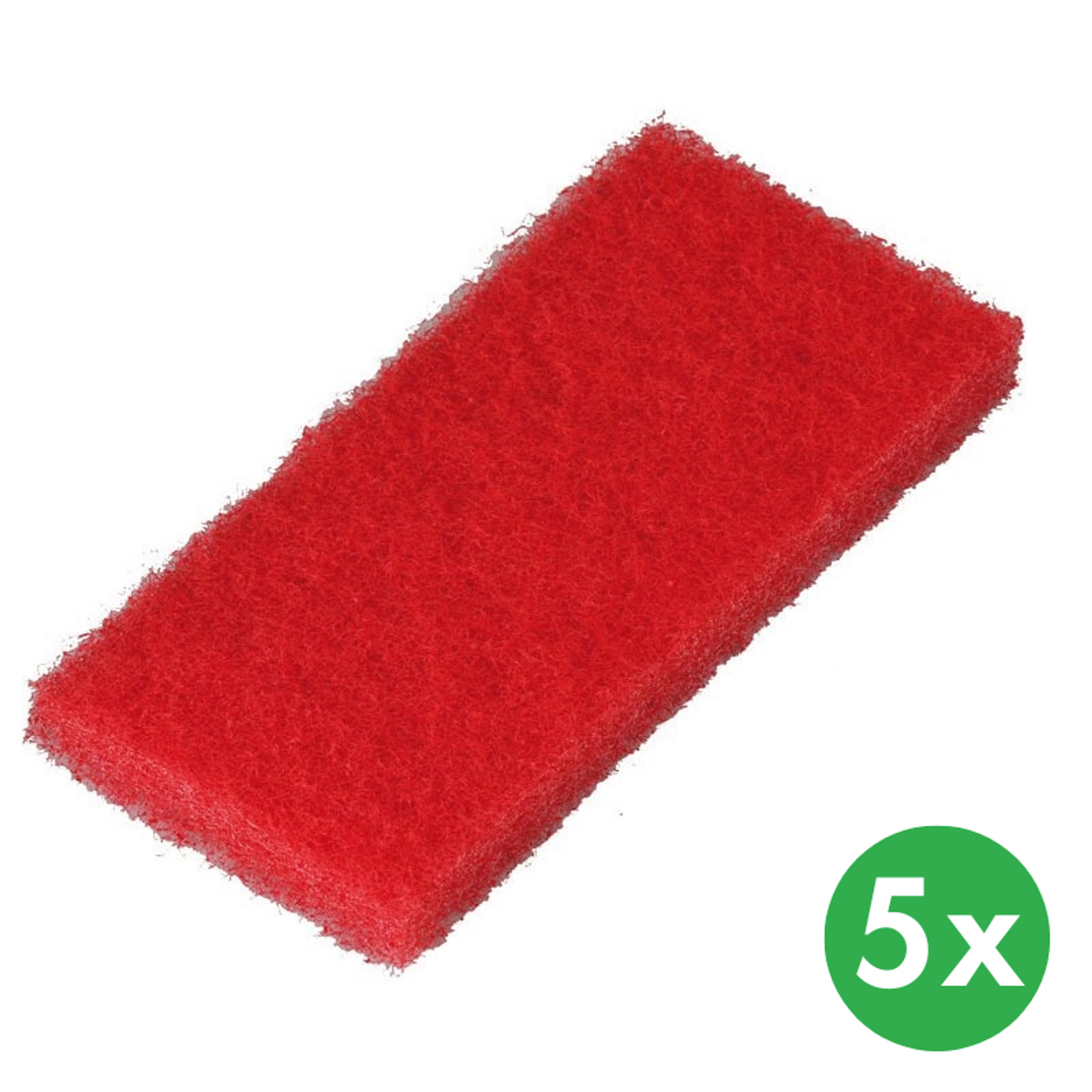 Boden- und Flächenscheuerpads, 25 x 11,2 cm, mittlere Härte (5 Stk.)