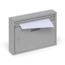 Briefkasten, geeignet für Baugruppen, 320 x 240 x 60 mm, silber