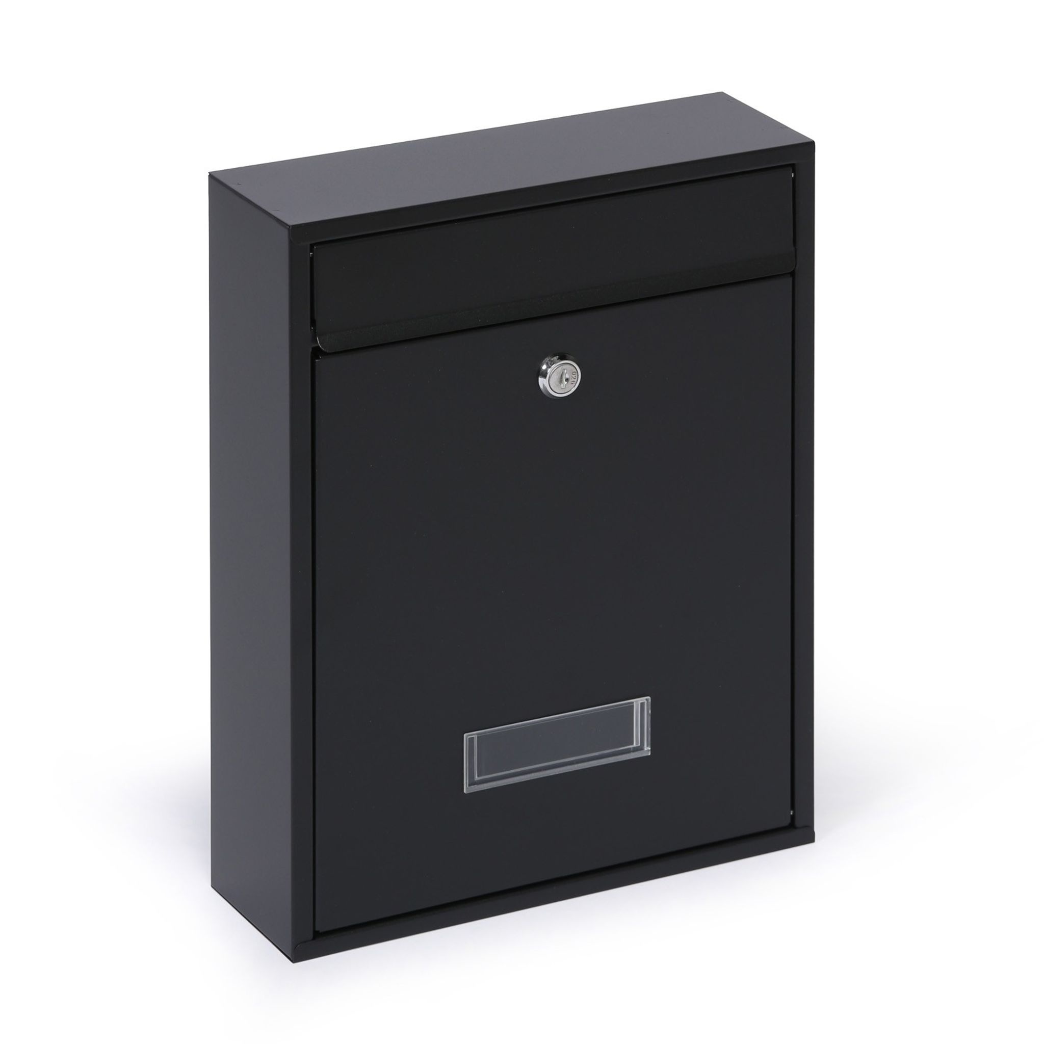 Briefkasten, geeignet für Baugruppen, 350 x 260 x 80 mm, schwarz