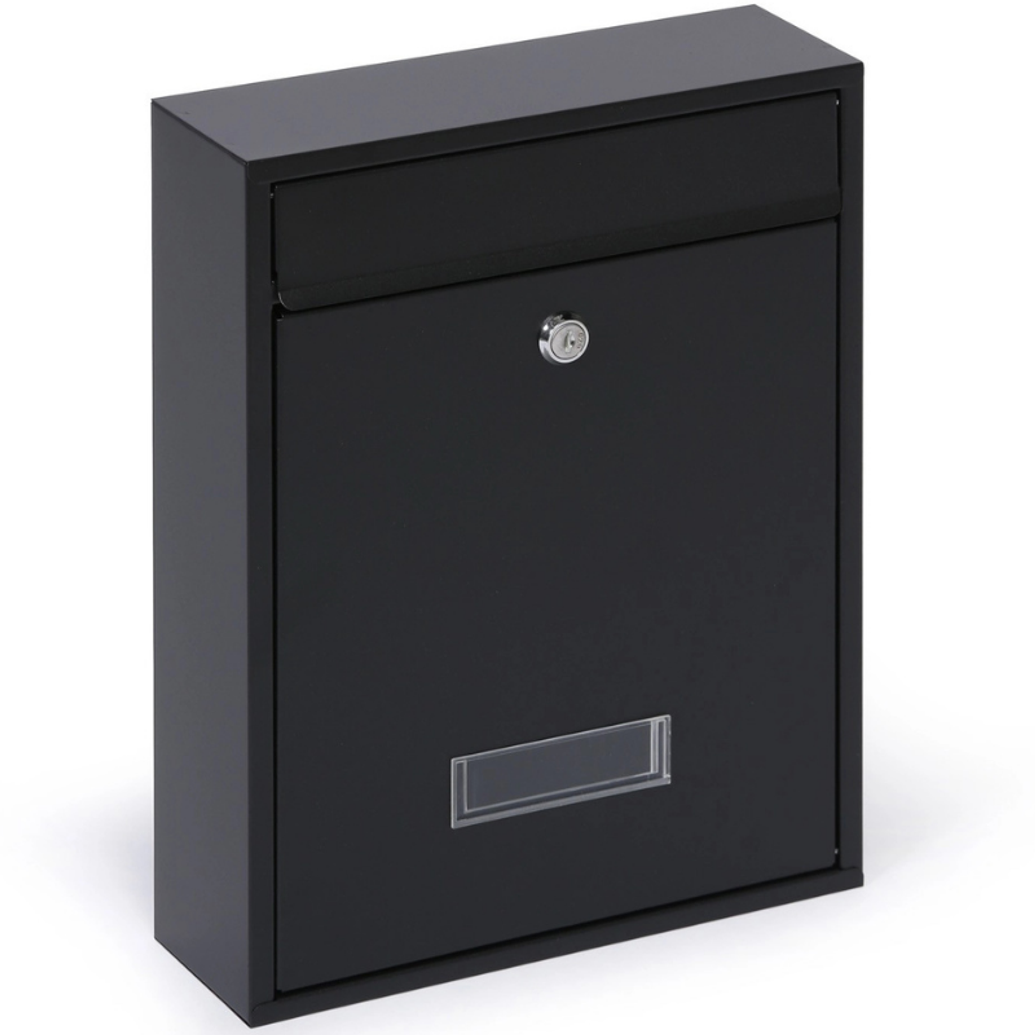 Briefkasten, geeignet für Baugruppen, 350 x 260 x 80 mm, schwarz Briefkasten, geeignet für Baugruppen, 350 x 260 x 80 mm, schwarz