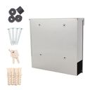 Briefkasten KENSINGTON inox, 370 x 370 x 105 mm, Edelstahl