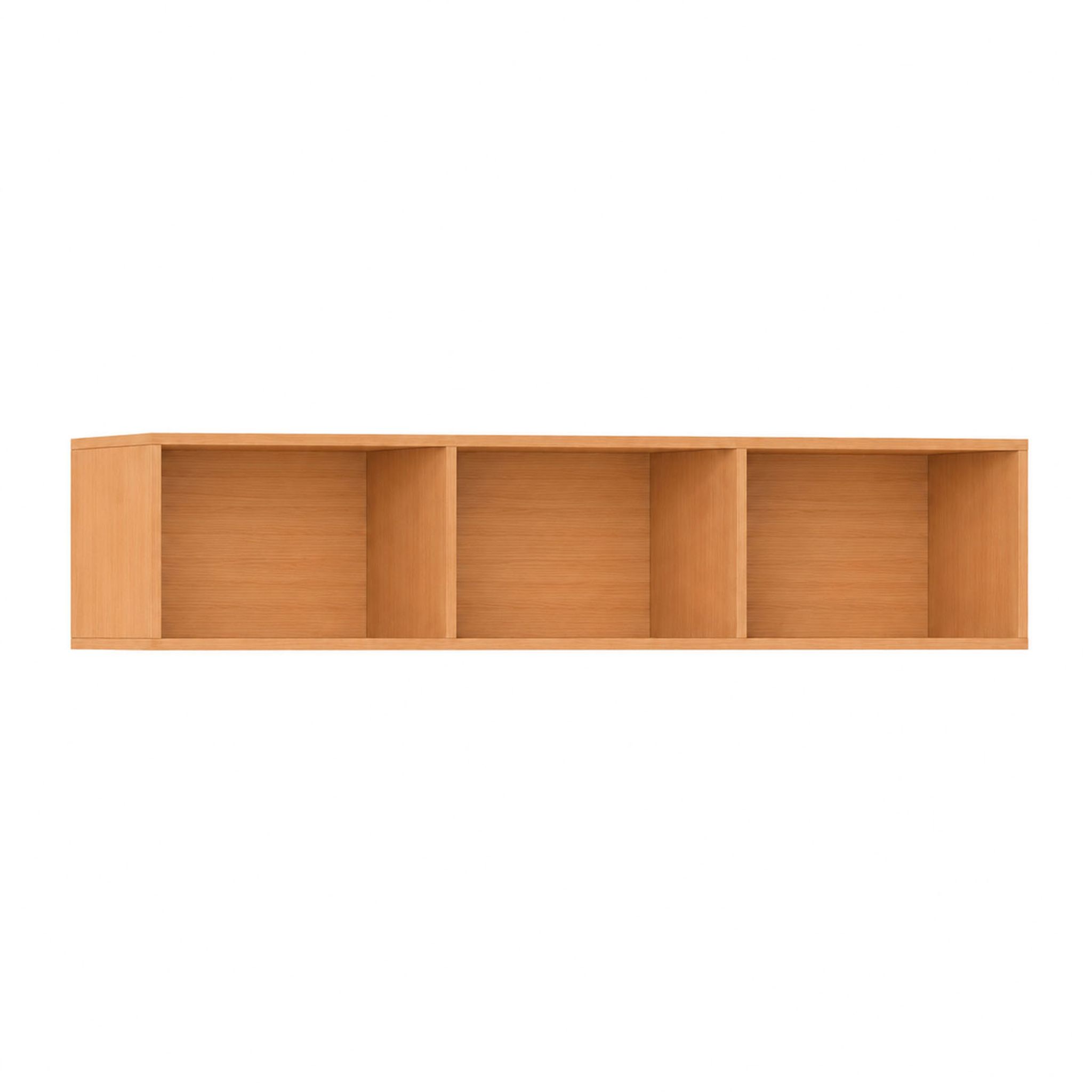 Bücherregal INTEGRO, 405 x 1750 x 400 mm, 3 Regale, Buche Bücherregal INTEGRO, 405 x 1750 x 400 mm, 3 Regale, Buche