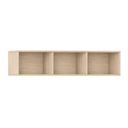 Bücherregal INTEGRO, 405 x 1750 x 400 mm, 3 Regale, Eiche natur