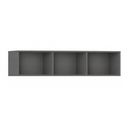 Bücherregal INTEGRO, 405 x 1750 x 400 mm, 3 Regale, Graphit Bücherregal INTEGRO, 405 x 1750 x 400 mm, 3 Regale, Graphit