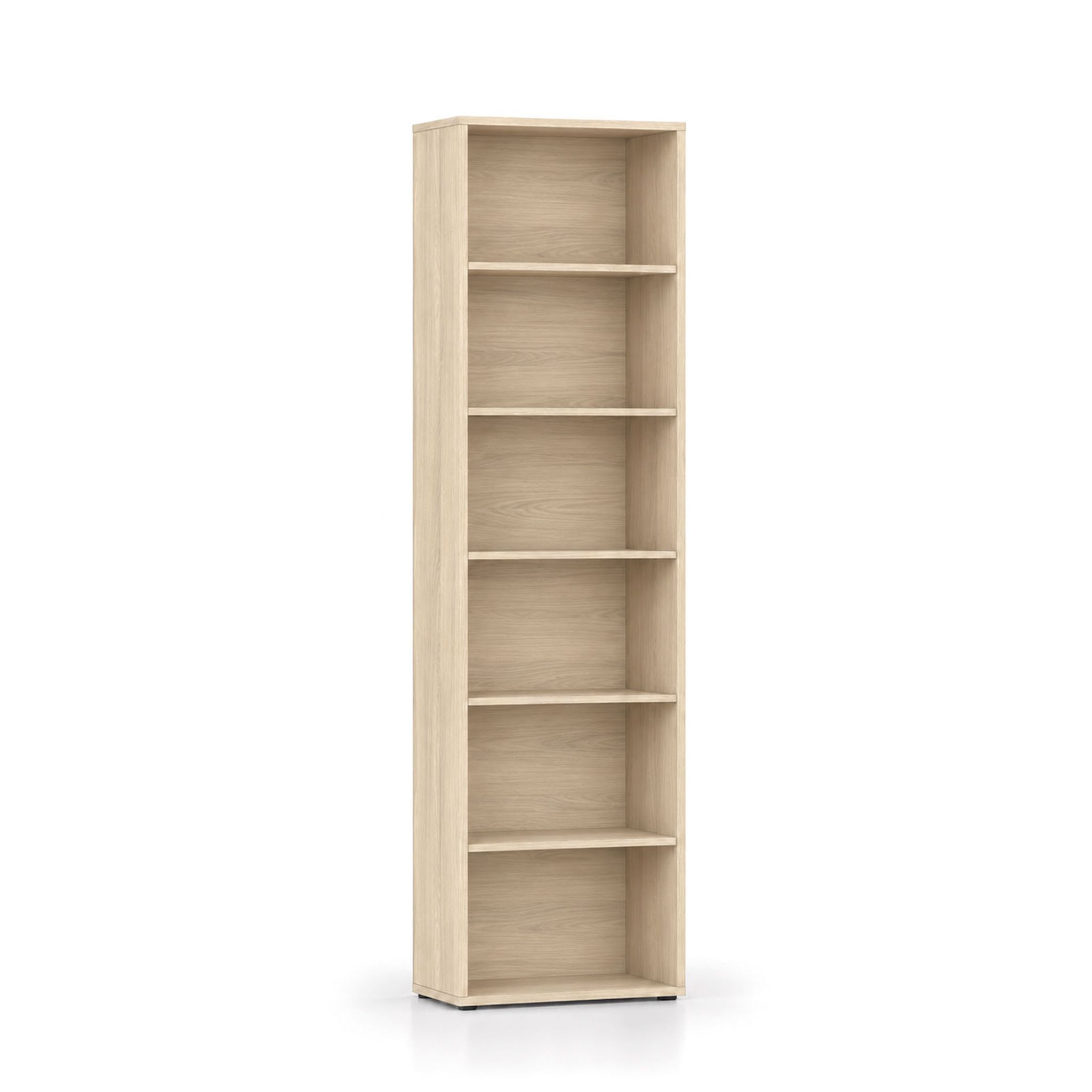Bücherregal INTEGRO, hoch, 2300 x 600 x 400 mm, Eiche natur