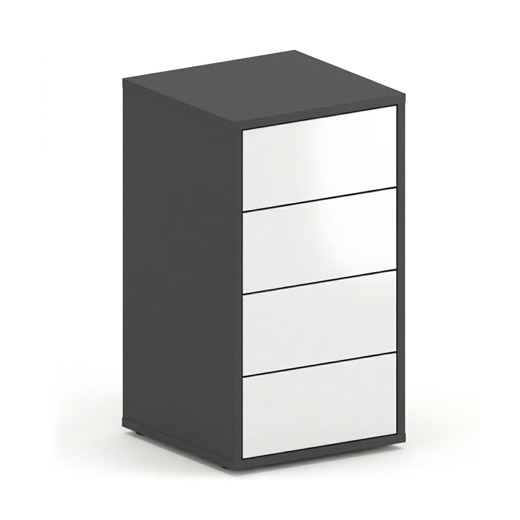 Büro-Beistellcontainer FUTURE, 4 Schubladen, 400 x 400 x 710 mm