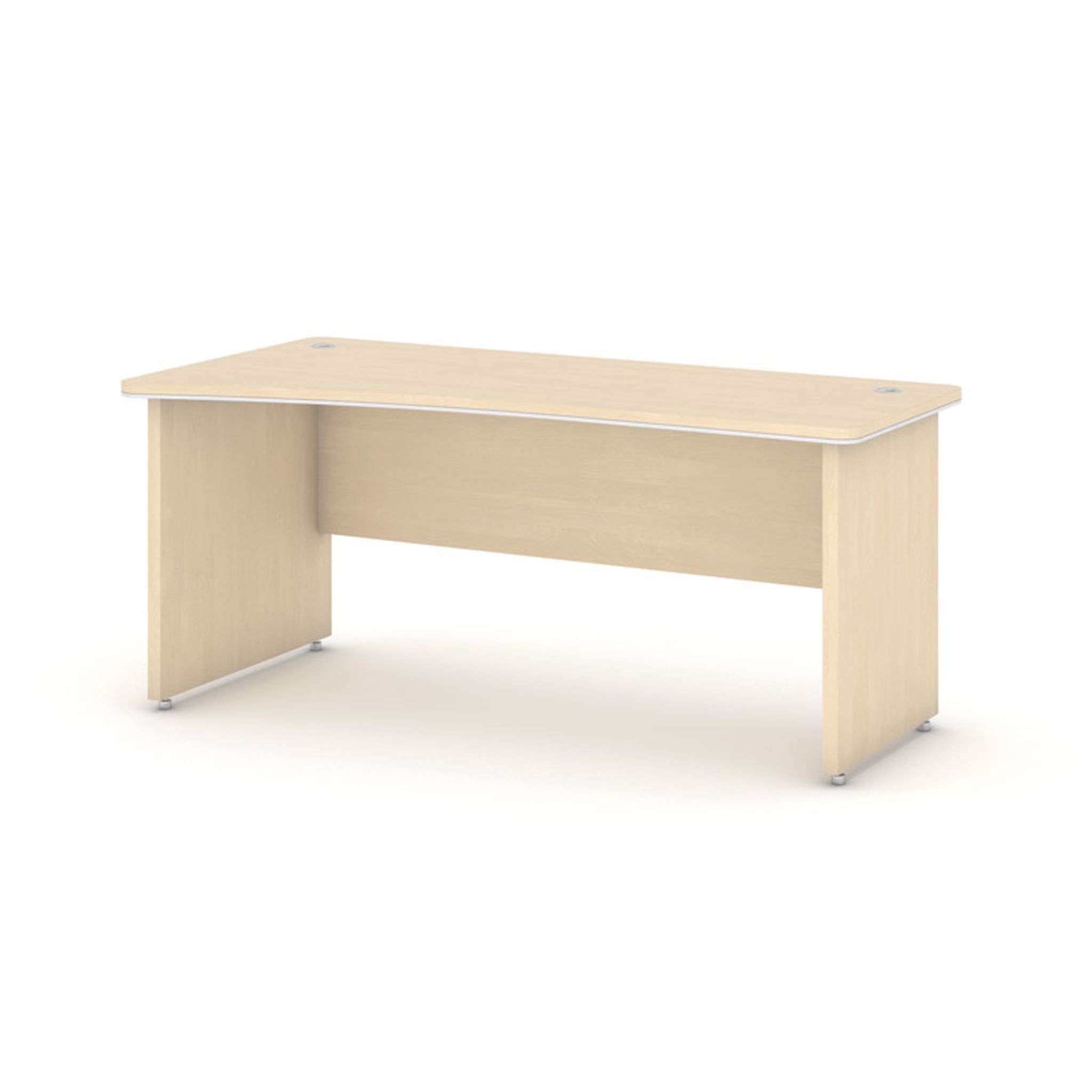 Büro-Eckschreibtisch ARRISTO LUX, 180x90 cm, links, Birke