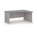 Büro-Eckschreibtisch PRIMO GRAY, 1600 x 1200 mm, rechts, grau/Graphit