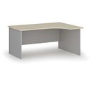 Büro-Eckschreibtisch PRIMO GRAY, 160x120 cm, rechts, grau/Birke