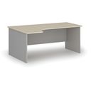 Büro-Eckschreibtisch PRIMO GRAY, 180x120 cm, links, grau/Birke