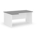 Büro-Eckschreibtisch PRIMO WHITE, 1600 x 1200 mm, links, weiß/Graphit