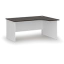 Büro-Eckschreibtisch PRIMO WHITE, 1600 x 1200 mm, rechts, weiß/Wenge