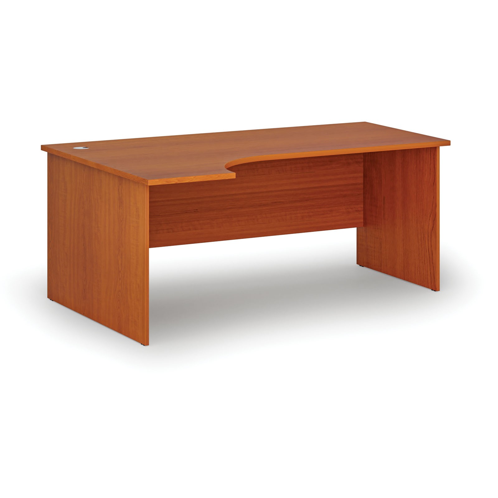 B2B Partner Büro-Eckschreibtisch PRIMO WOOD, 180x120 cm, links, Kirsche