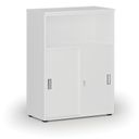 Büro-Kombischrank mit Schubladentür PRIMO WHITE, 1087 x 800 x 420 mm, weiß