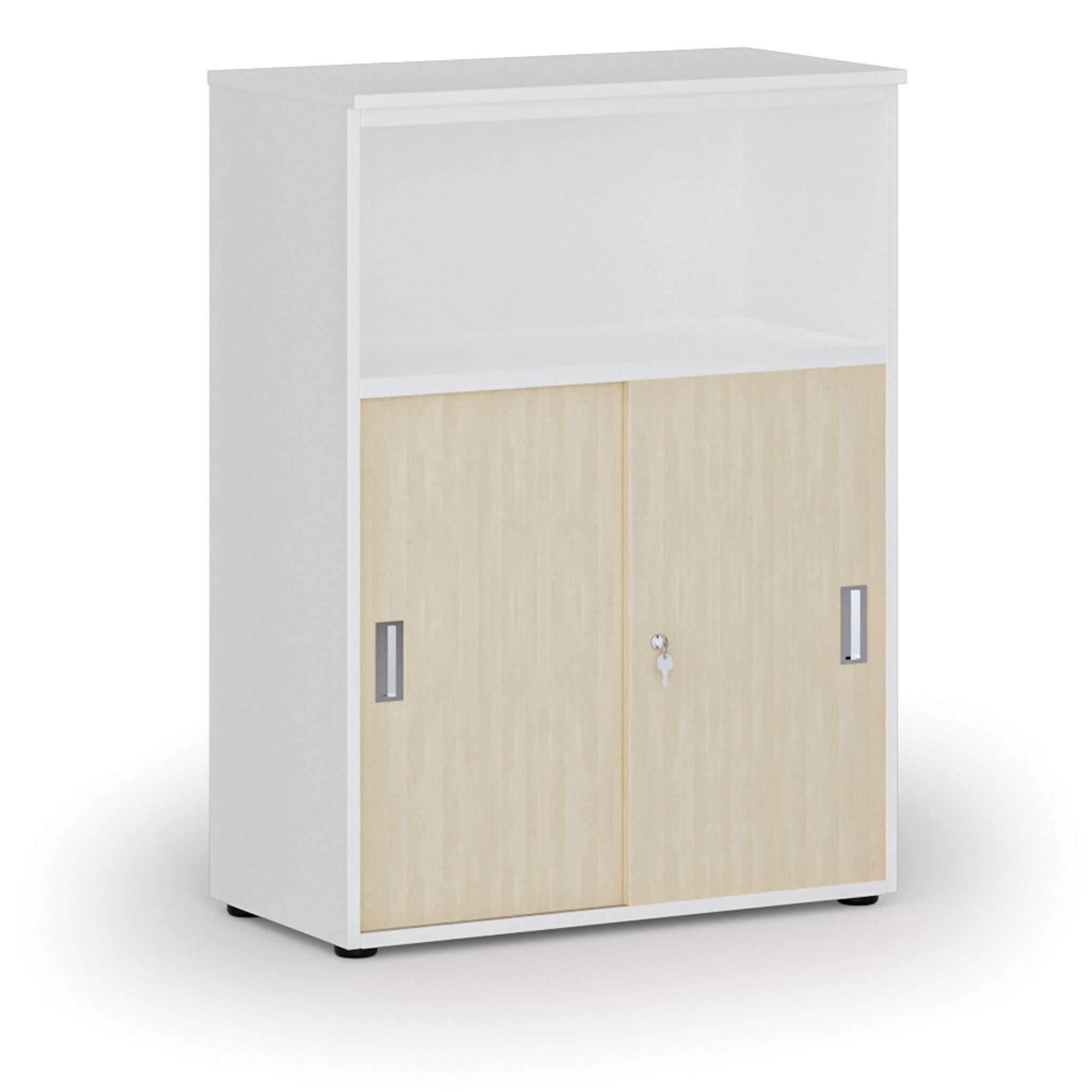 Büro-Kombischrank mit Schubladentür PRIMO WHITE, 800 x 420 x 1087 mm