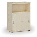 Büro-Kombischrank mit Schubladentür PRIMO WOOD, 1087 x 800 x 420 mm, Birke