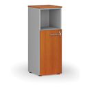 Büro-Kombischrank PRIMO GRAY, 1087 x 400 x 420 mm, grau/Kirsche