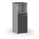 Büro-Kombischrank PRIMO GRAY, 400 x 420 x 1087 mm, grau/Graphit