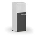 Büro-Kombischrank PRIMO WHITE, 400 x 420 x 1087 mm, weiß/Graphit