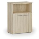 Büro-Kombischrank PRIMO WOOD, 800 x 420 x 1087 mm, Eiche natur