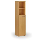 Büro-Kombischrank PRIMO WOOD, Tür auf 3 Etagen, 400 x 420 x 1781 mm, Buche
