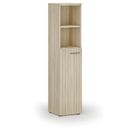 Büro-Kombischrank PRIMO WOOD, Tür auf 3 Etagen, 400 x 420 x 1781 mm, Eiche natur