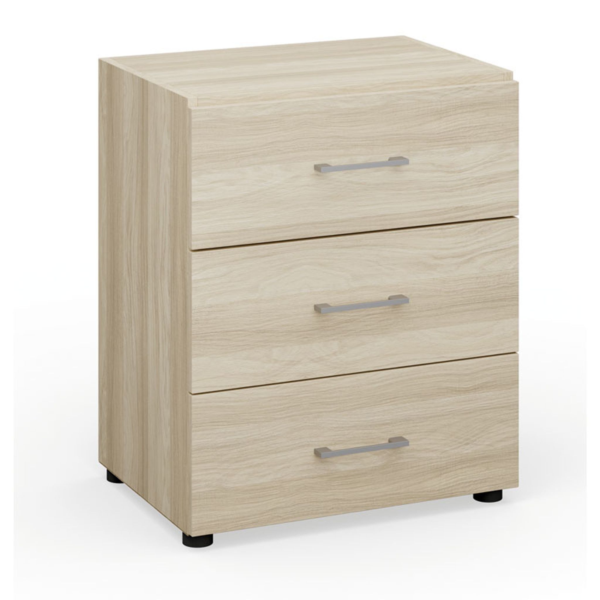 Büro-Kommode, Büro-Schubladenschrank PRIMO Classic 2023, 740 x 420 x 600 mm, Eiche natur