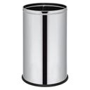 Büro Mülleimer ohne Deckel, Papierkorb, 18 l, Edelstahl