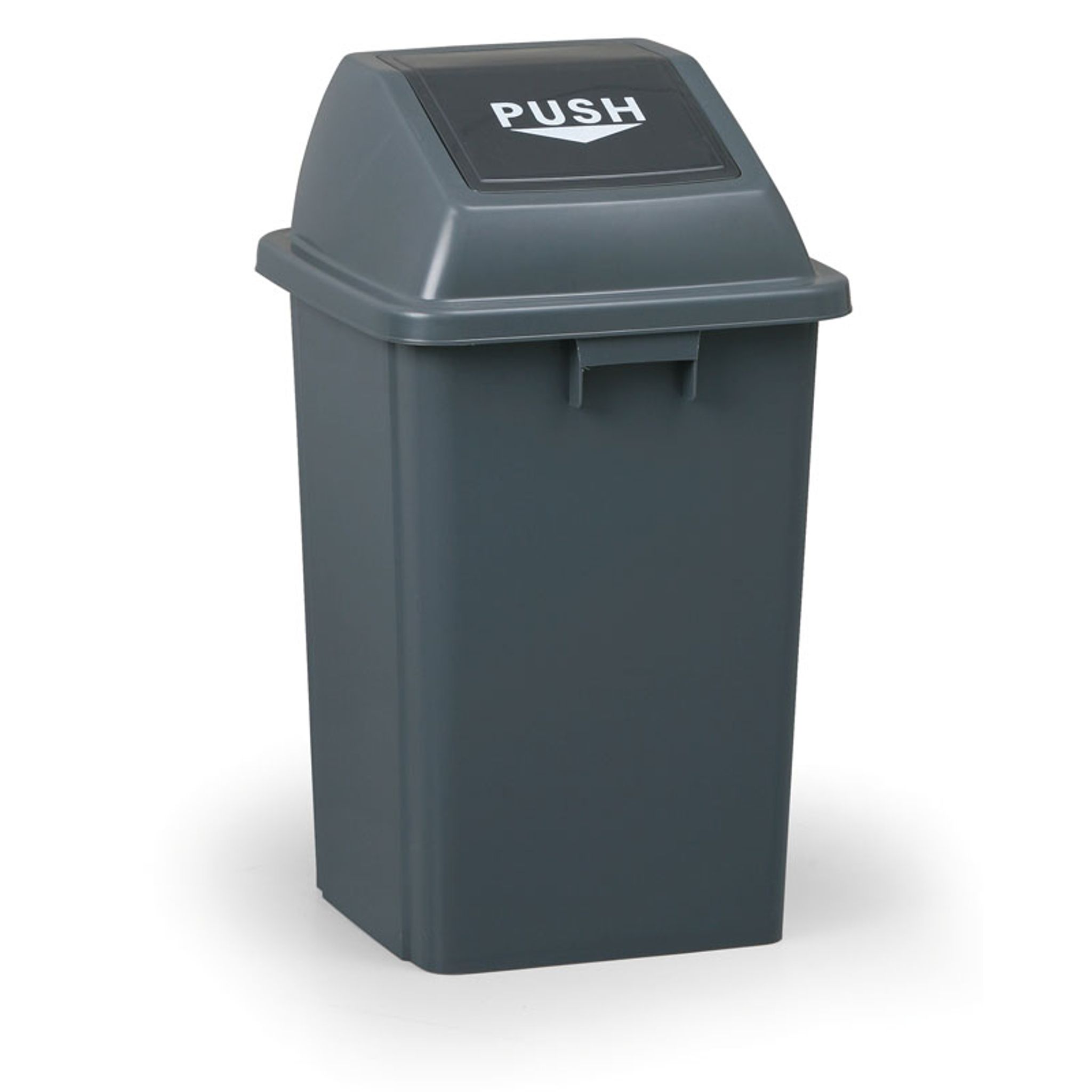 Büro mülleimer plastik, 60 l, 400 x 400 x 700 mm, grau