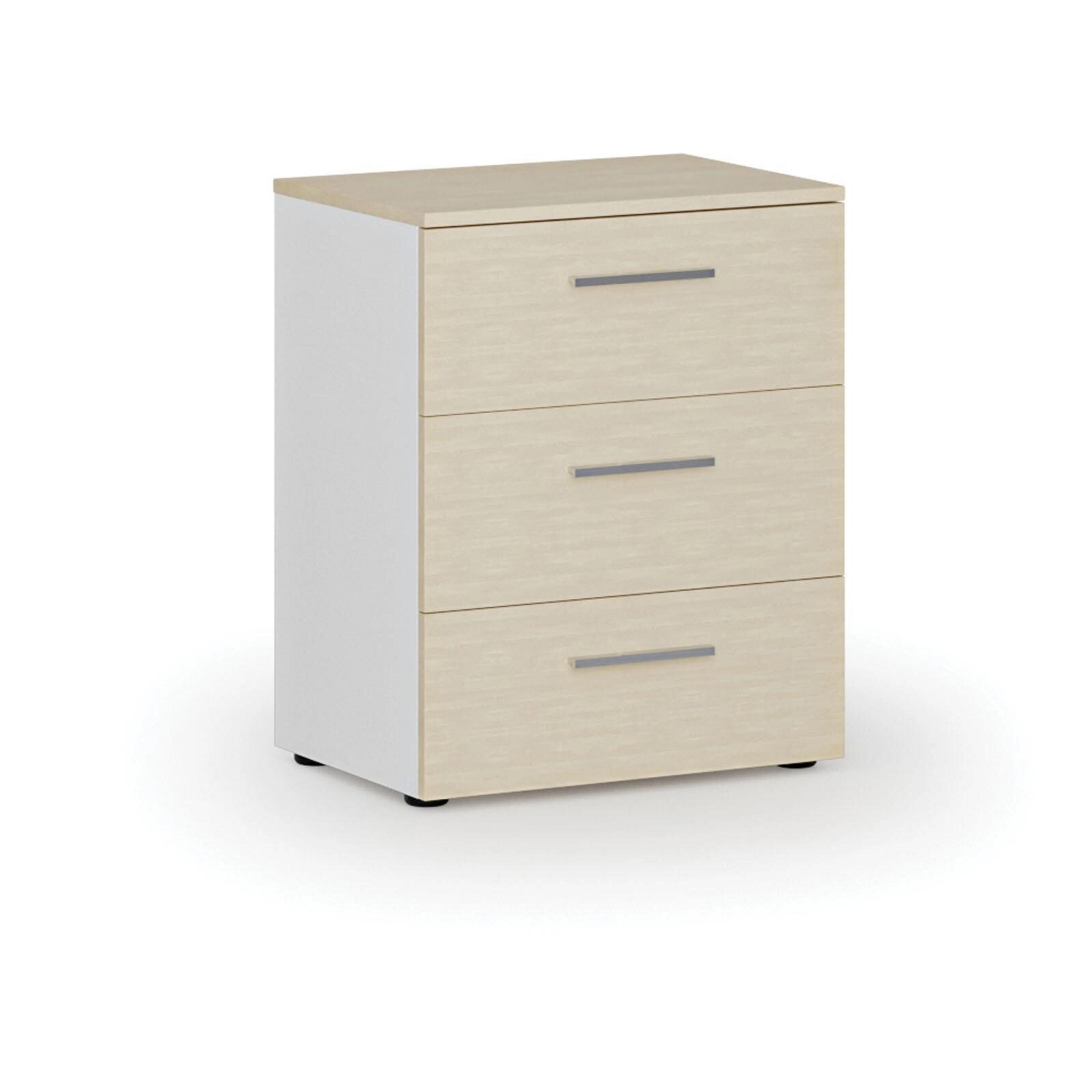 Büro-Schreibtischkommode PRIMO WHITE, 740 x 600 x 420 mm