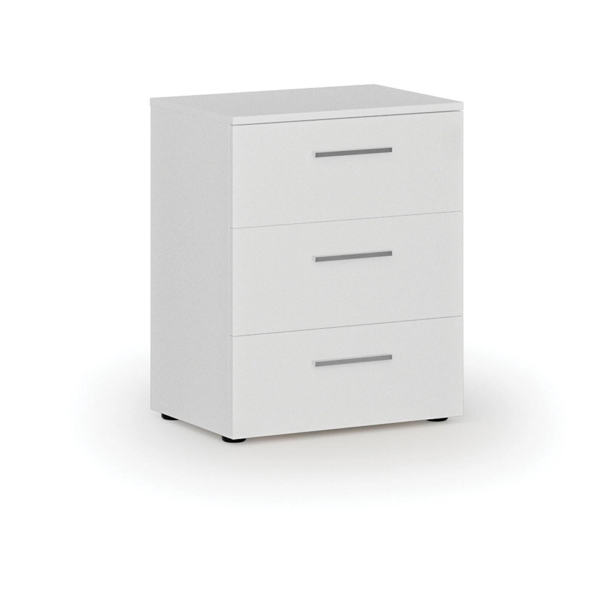 Büro-Schreibtischkommode PRIMO WHITE, 740 x 600 x 420 mm, weiß