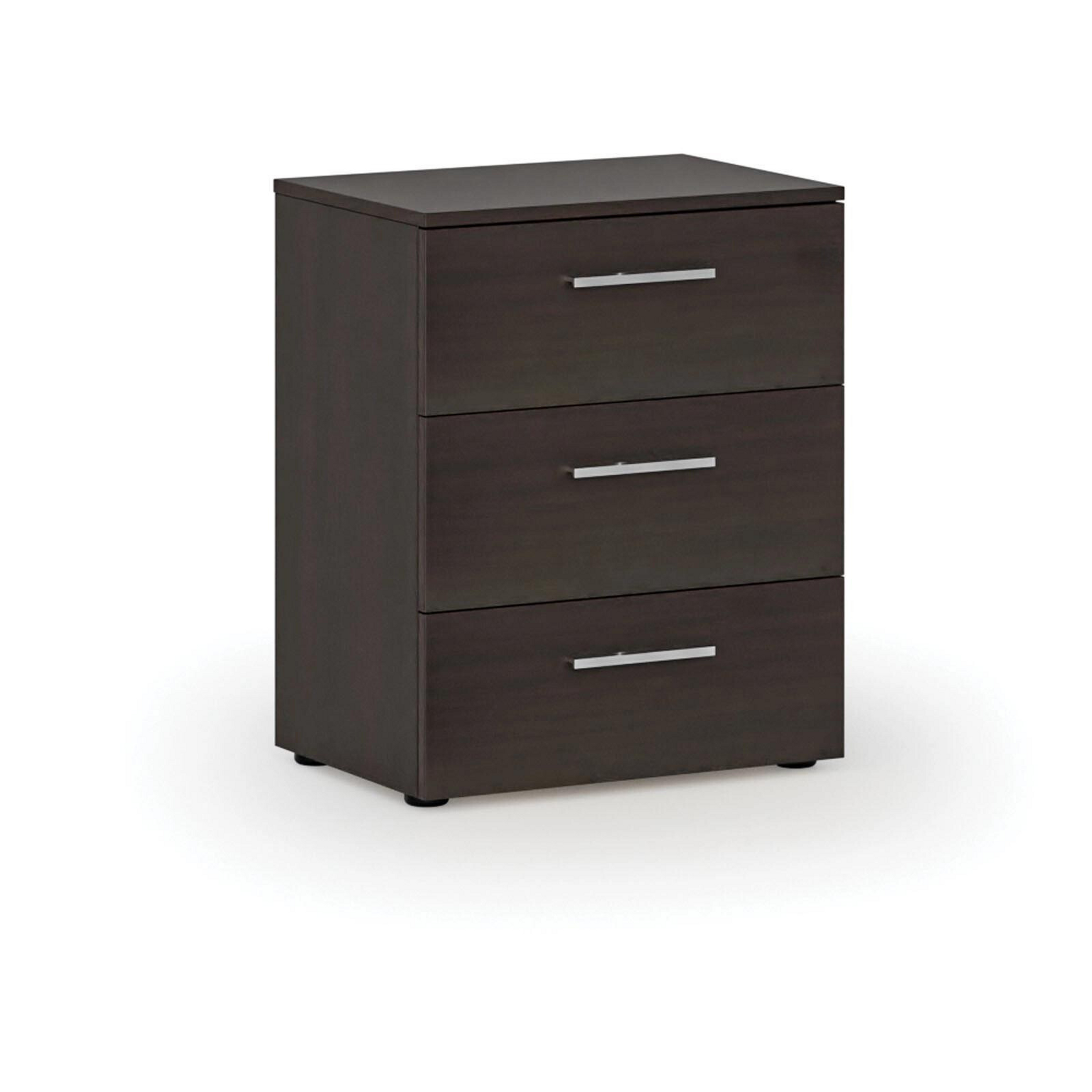 Bürokommode für Schreibtisch PRIMO WOOD, 740 x 600 x 420 mm, Wenge