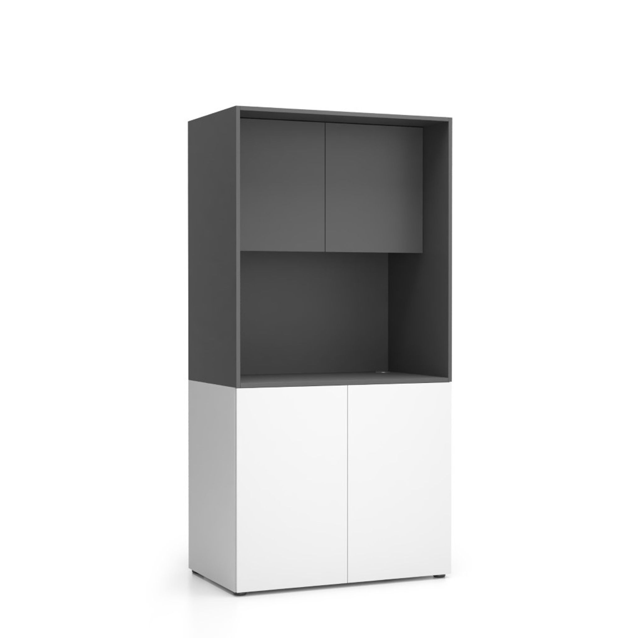 Büroküche NIKA ohne Ausstattung 1000 x 600 x 2000 mm, Graphit
