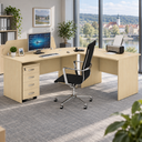 Büromöbelset MIRELLI A +, Typ E, Birke Büromöbelset MIRELLI A +, Typ E, Birke