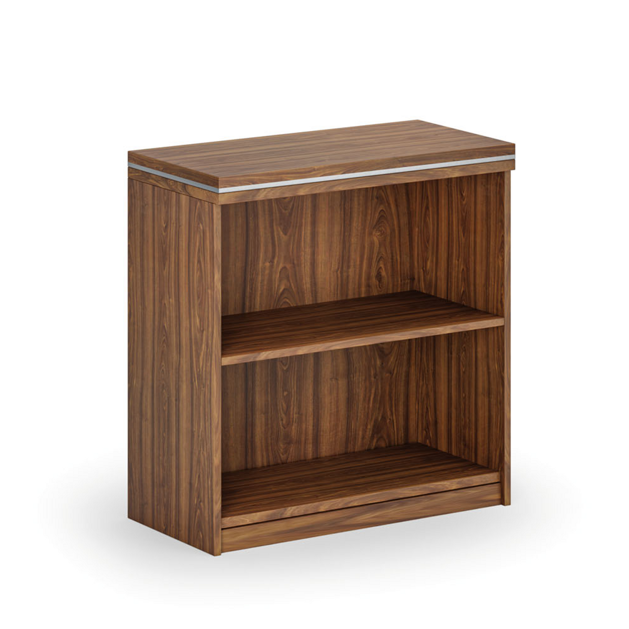Büroregal ARRISTO LUX, 800 x 400 x 836 mm, Nussbaum