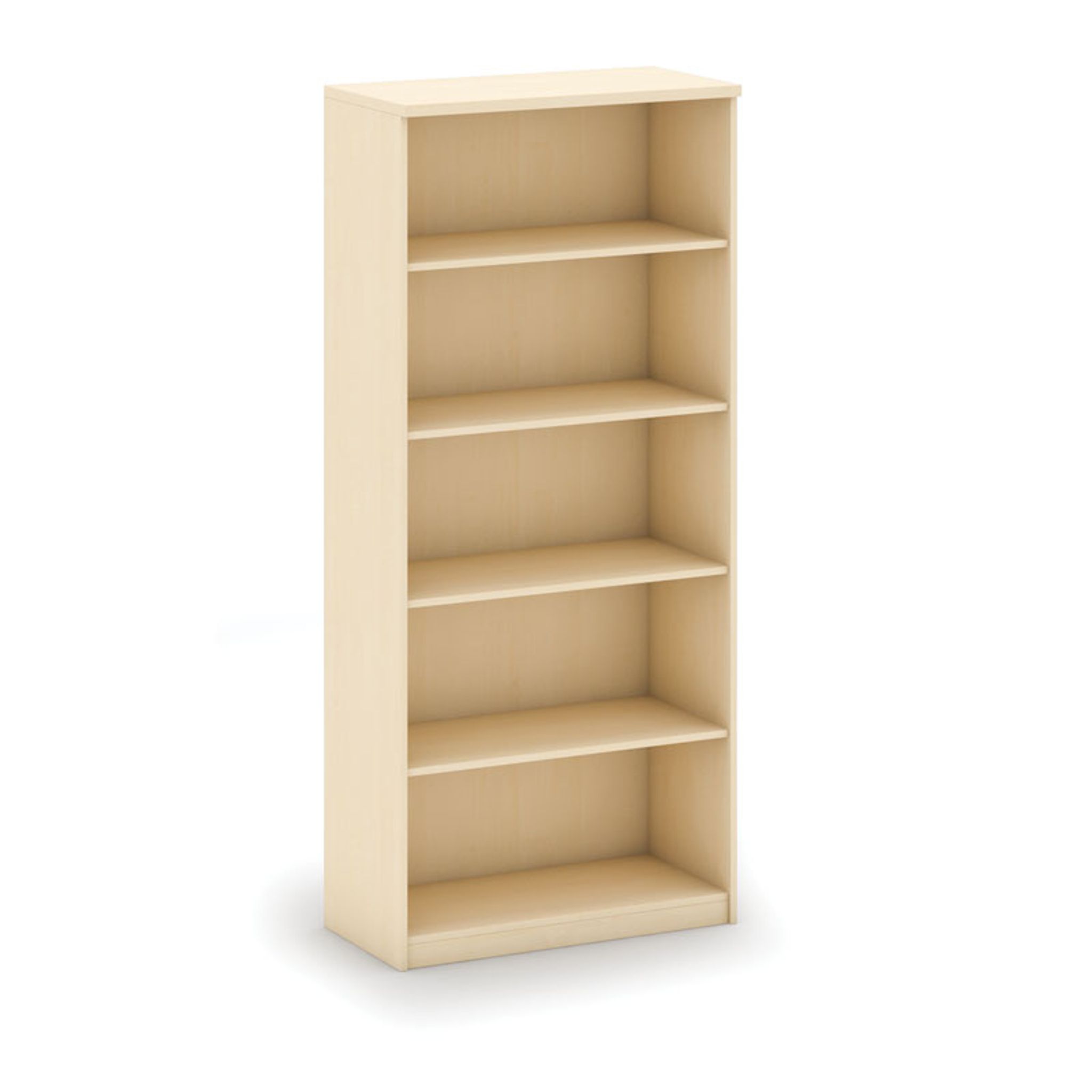 Büroregal MIRELLI, 800 x 400 x 1800 mm, Birke