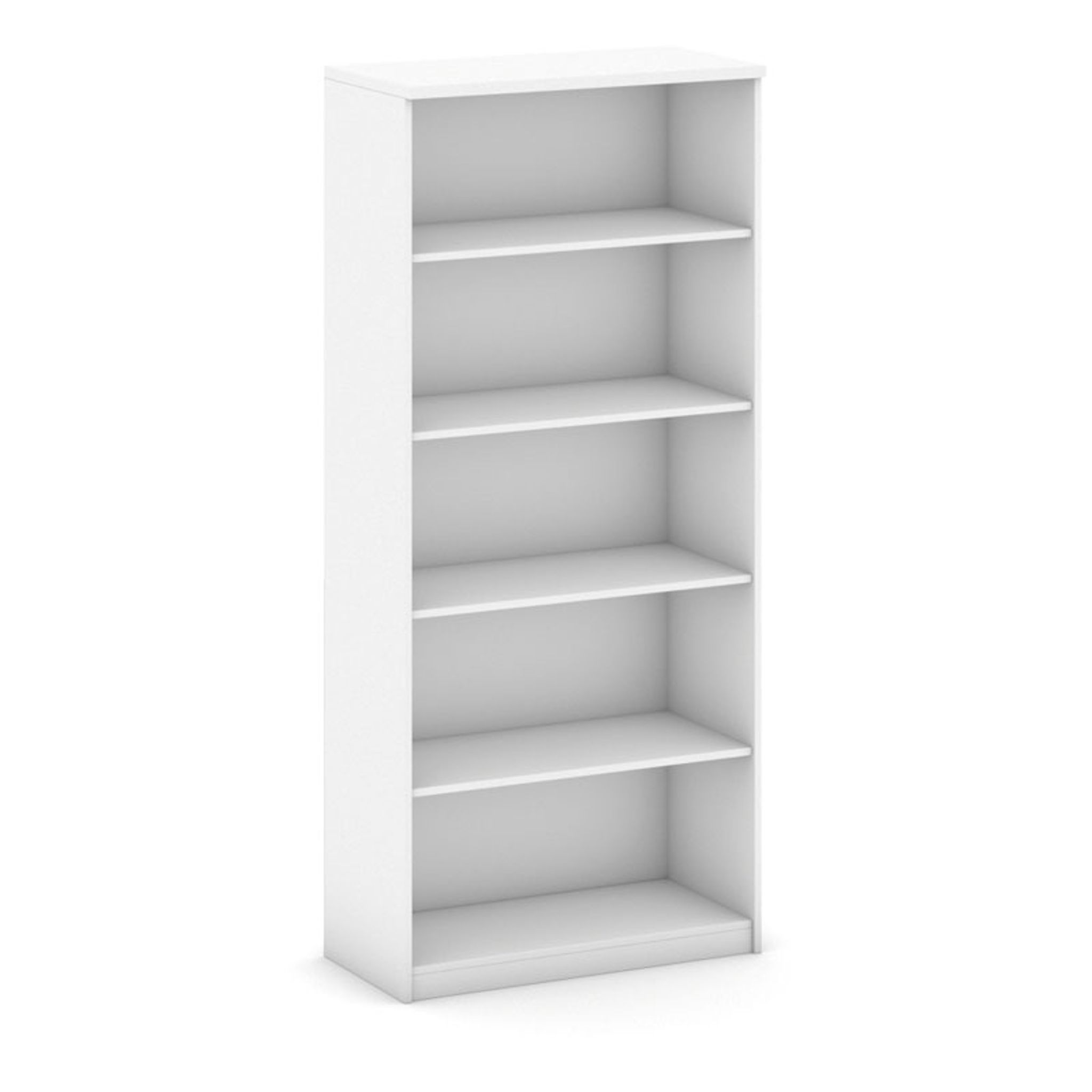 Büroregal MIRELLI, 800 x 400 x 1800 mm, weiß