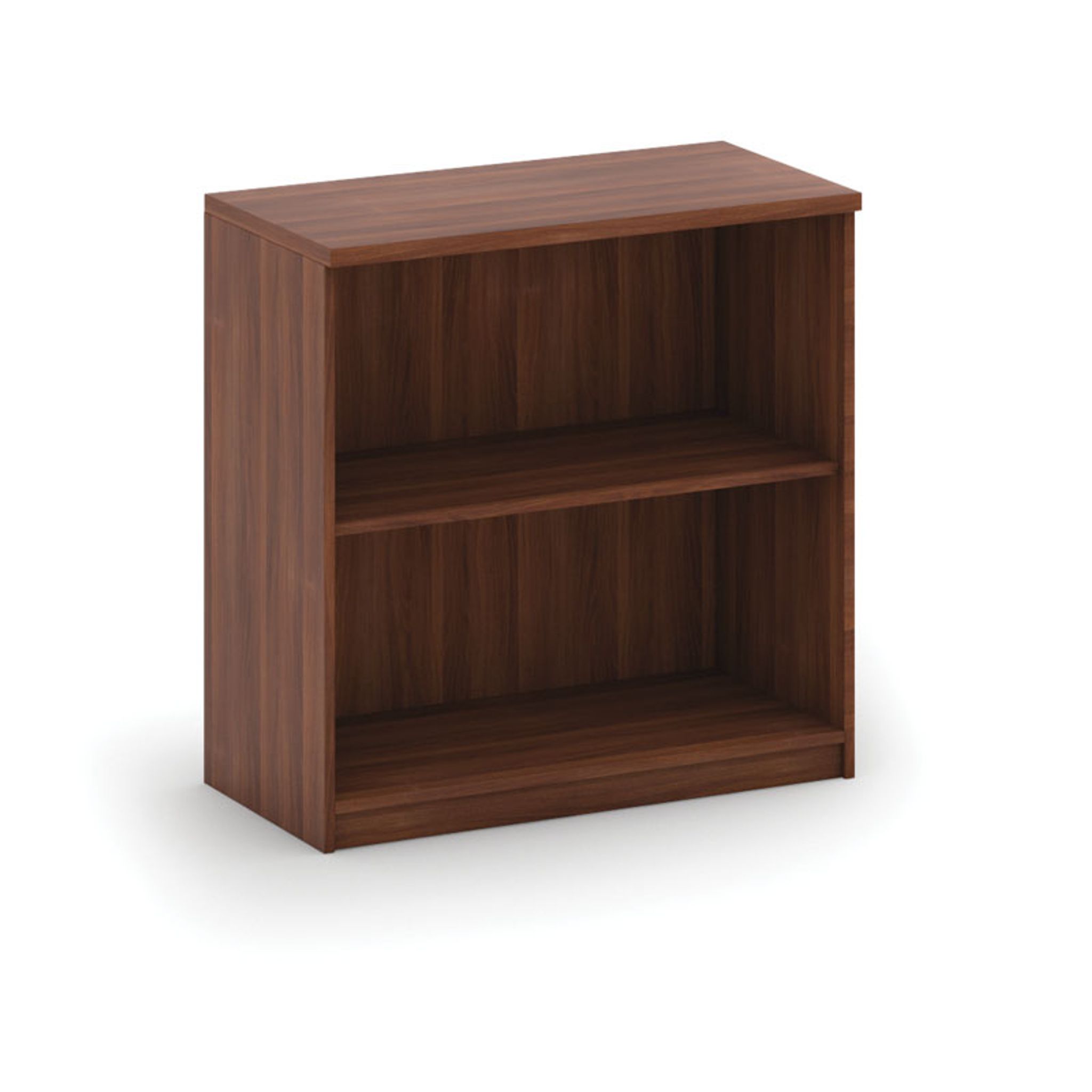 Büroregal MIRELLI, 800 x 400 x 800 mm, Nussbaum