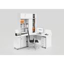 Büroregal MIRELLI, 800 x 400 x 800 mm, weiß