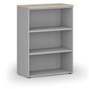 Büroregal PRIMO GRAY, 1087 x 800 x 420 mm, Eiche grau/natur