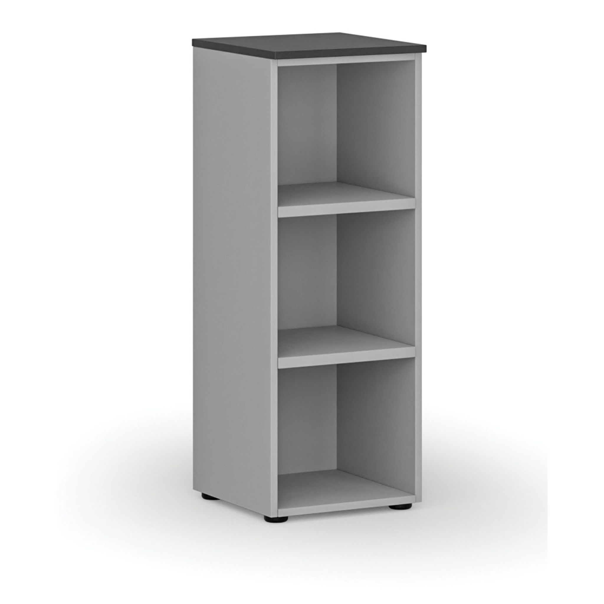 Büroregal PRIMO GRAY, 400 x 420 x 1087 mm, grau/Graphit
