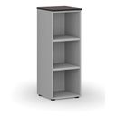 Büroregal PRIMO GRAY, 400 x 420 x 1087 mm, grau/Wenge