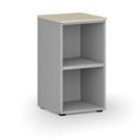 Büroregal PRIMO GRAY, 400 x 420 x 740 mm, grau/Birke