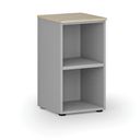 Büroregal PRIMO GRAY, 740 x 400 x 420 mm, Eiche grau/natur