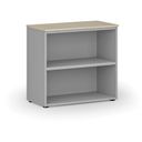 Büroregal PRIMO GRAY, 740 x 800 x 420 mm, Eiche grau/natur